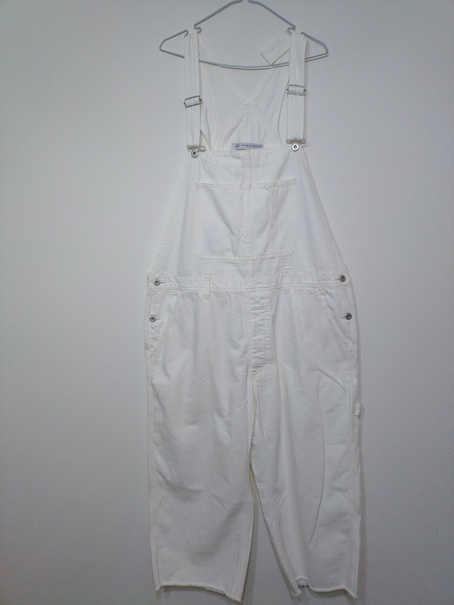 ★journal standard luxe 2022AW 11ozデニム オーバーオール シロ 日本製拍卖