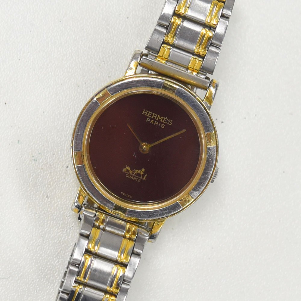 1円 不動品 腕時計 エルメス HERMES ピュールサング クォーツ レディース 同梱不可拍卖