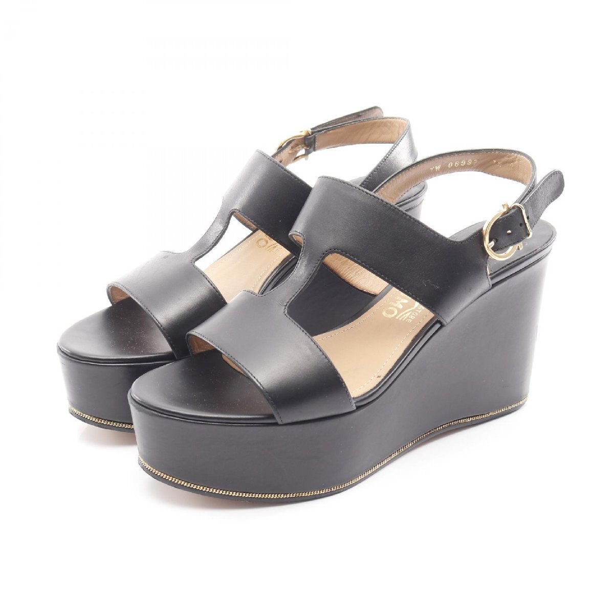 サルヴァトーレフェラガモ ガンチーニ ブランドオフ Salvatore Ferragamo レザー サンダル 中古 レディース拍卖