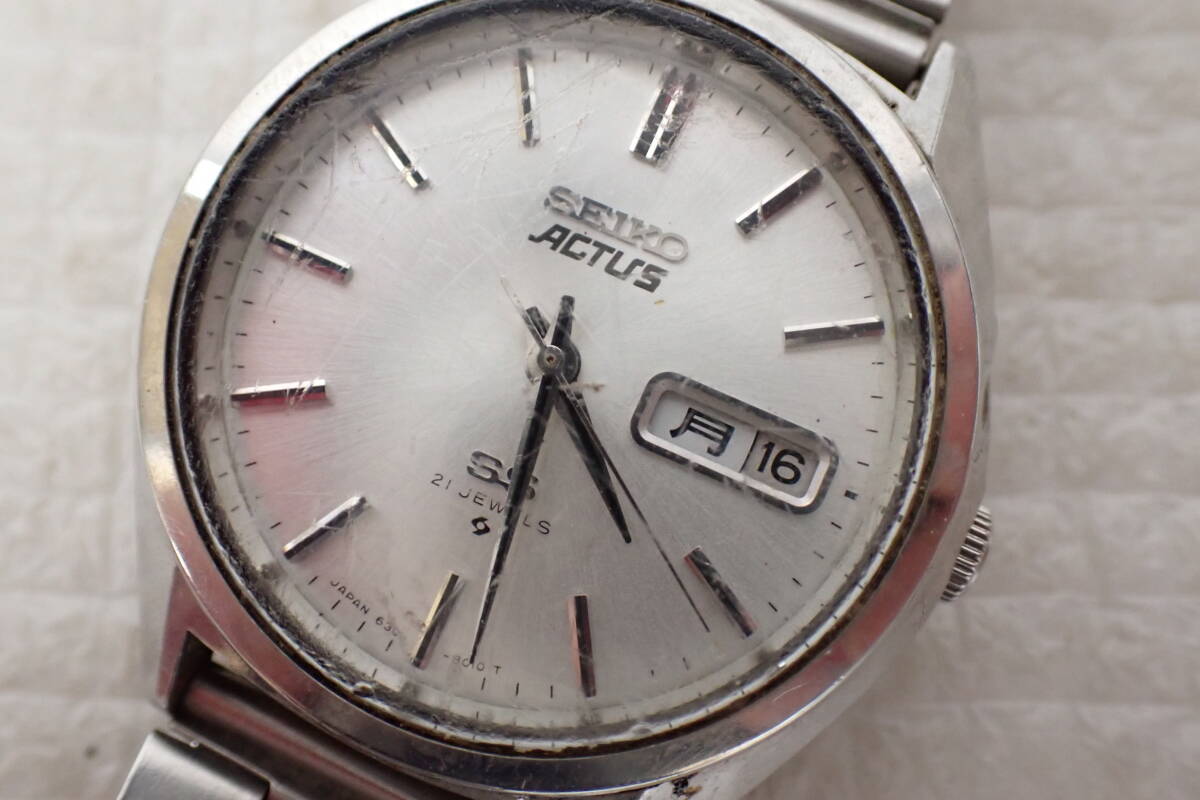 SEIKO セイコー アクタス 6306-8020 自動巻き 腕時計 21石 不動品 ジャンク品 定形外郵便全国一律270円 D2-MA拍卖