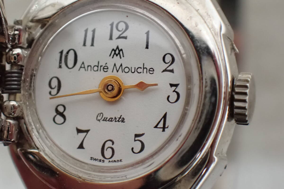 Andre Mouche アンドレムッシュ バングルウォッチ 腕時計 スイス製 クォーツ 不動品 定形外郵便全国一律180円 D2-MA拍卖