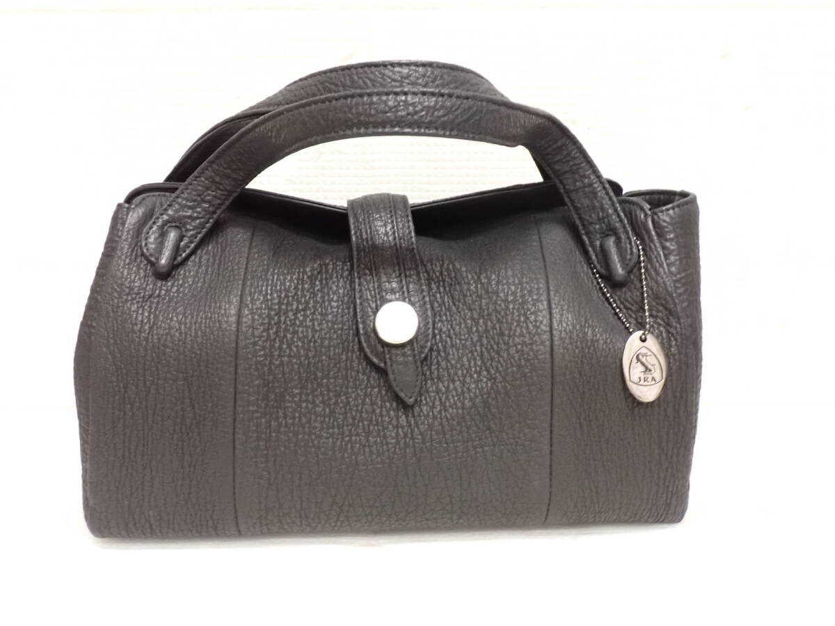 JRA認定 シャークスキン ハンドバッグ 鮫革 ブラック 定形外郵便全国一律920円 J5-MB拍卖