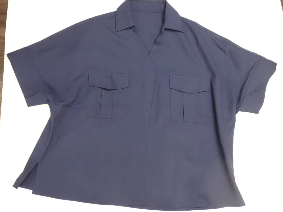 未使用品 HEAVEN AND EARTH ヘブンアンドアース タック スキッパーシャツ S 接触冷感 ネイビー 定形外郵便全国一律320円 H10-MA拍卖