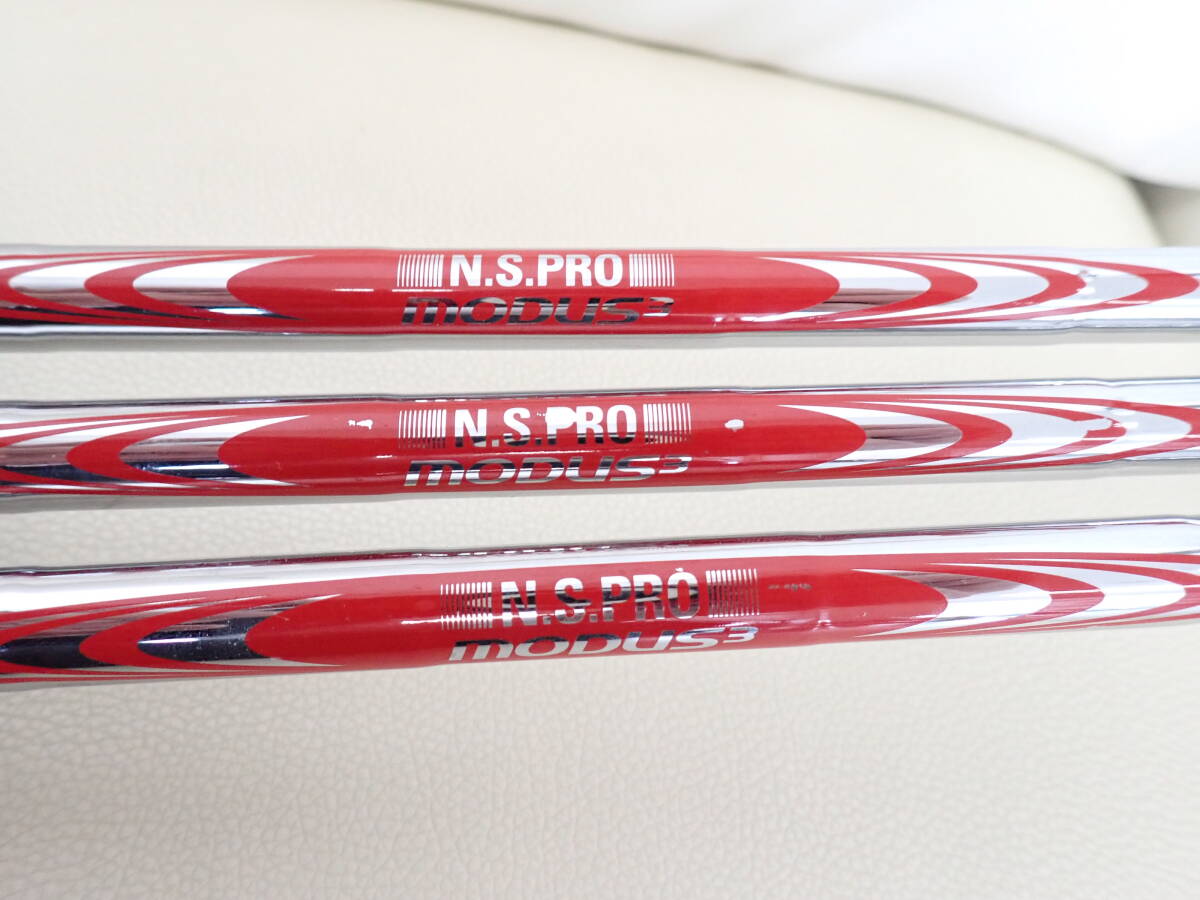 超美品 日本シャフト N.S.PRO MODUS3 モーダス3 115WEDGE 115ウェッジ用 P番A番S番用 Flex S STM グリップ装着 3本セット Z-C拍卖