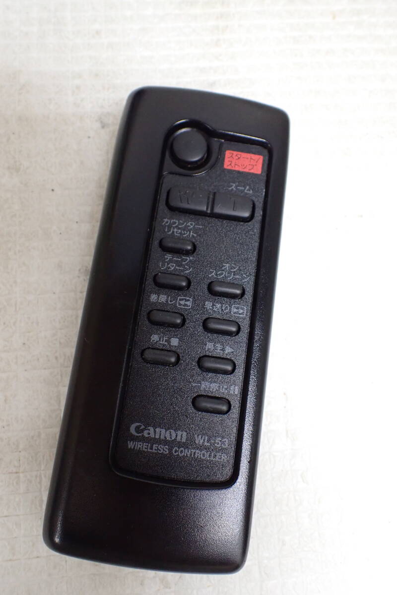 Canon キヤノン ビデオカメラ用 リモコン WL-53 赤外線発光確認済 定形外郵便全国一律180円 S4-MA拍卖