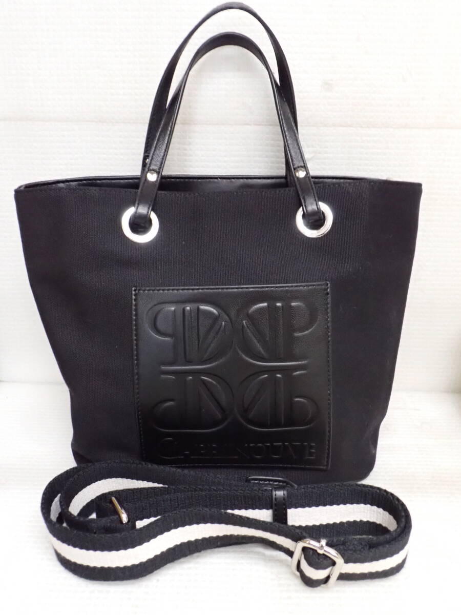 CAPRINOUVE カプリヌーヴ 2WAY ショルダー ハンドバッグ ブラック 定形外郵便全国一律920円 J4-MB拍卖