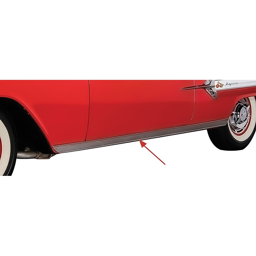 1960 1959インパラ ロッカーモール ロッカーパネル エルカミ コンバーチブル クーペ 60 NOS ロッカー モール 59 OG 1960 1959 60拍卖