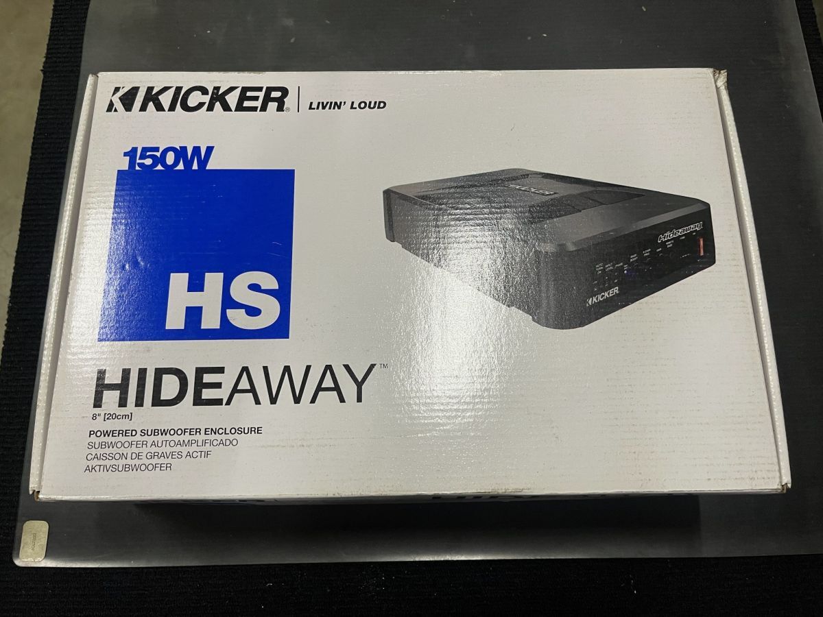 KICKER HIDEAWAY 8インチ 150W ウーファー HS8 RCA KISL ウーハー キッカー 正規 正規品 正規輸入 床置き ユニット 11HS8 オージー 新品 拍卖