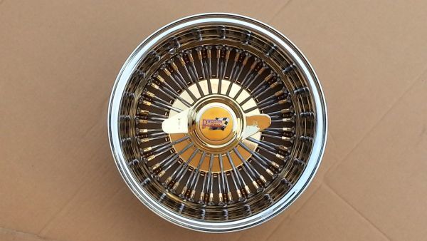 DAYTON デイトン コンビ 72 ゴールド ゼニス 13x7 REV ワイヤー NOS インパラ クローム エングレ ローライダー 彫金 キャデ ノックオフ OG拍卖