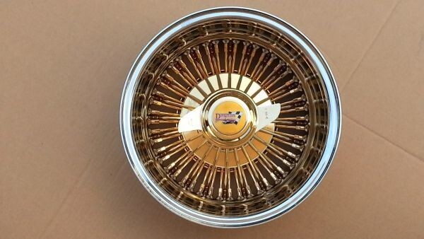デイトン DAYTON トリプル 72 ゴールド ゼニス NOS ワイヤー13x7 REV インパラ コンビ クローム エングレ 金 キャデ ローライダー TS LA拍卖