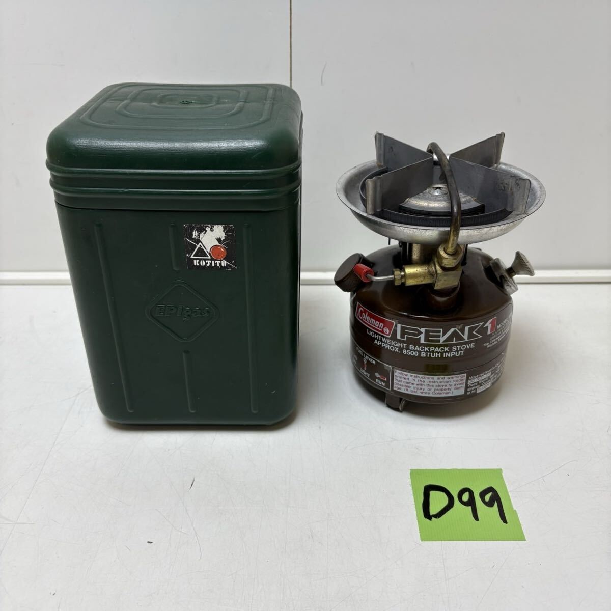 ★D99 Coleman コールマン PEAK1 MODEL 400 バッグパックストーブ シングルバーナー STOVE アウトドア コンロ キャンプ ★拍卖