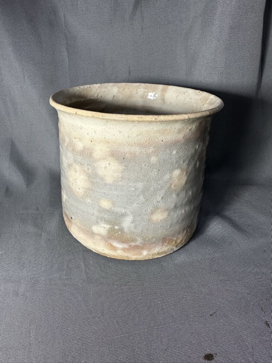 萩焼 万能入れ物 陶器 液ダレ建水 在銘 拍卖