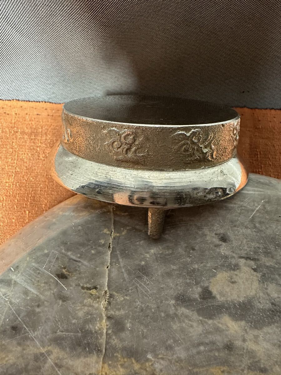 仏具 銅製 時代物『鉦吾』(しょうご)最大直径5.6cm 中古品 古道具 古銅拍卖