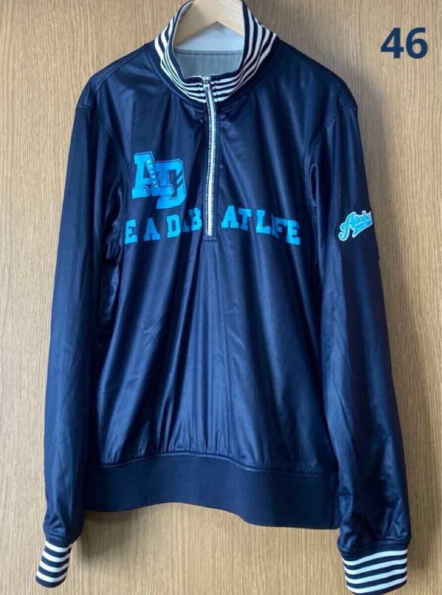 ☆極美品☆ アダバット メンズ ゴルフ ウエア ハーフジップ 46 保温 蓄熱 秋冬 防寒 ジャケット ブルゾン スニード golf wear拍卖