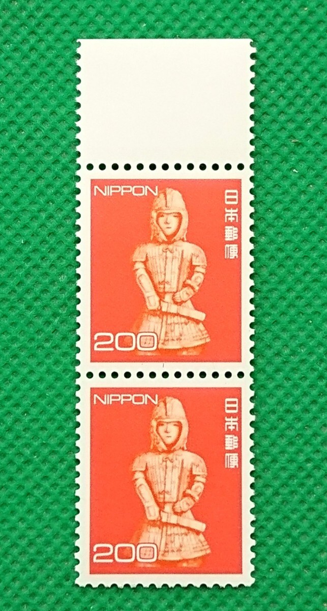 はにわの兵士/2枚/はにわ/赤埴輪/2011年/書体変更/郵便事業株式会社発足/NH/極上美品/裏糊良好/シワ無/シミ無/平成/新書体/No.1090拍卖