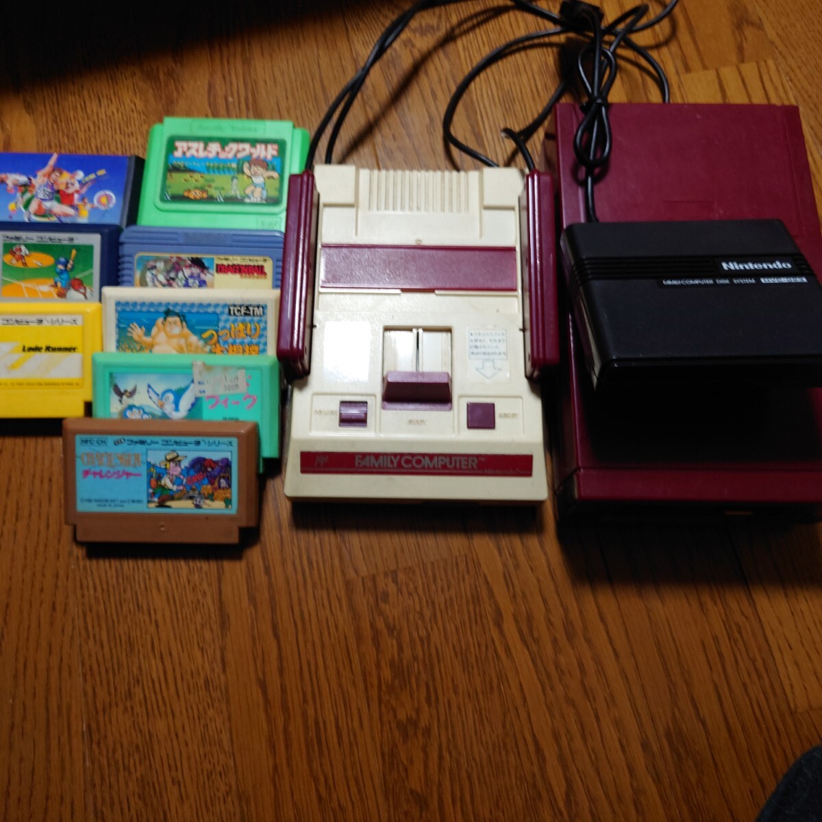 ファミコン本体 ディスクシステム本体 ソフト8本拍卖