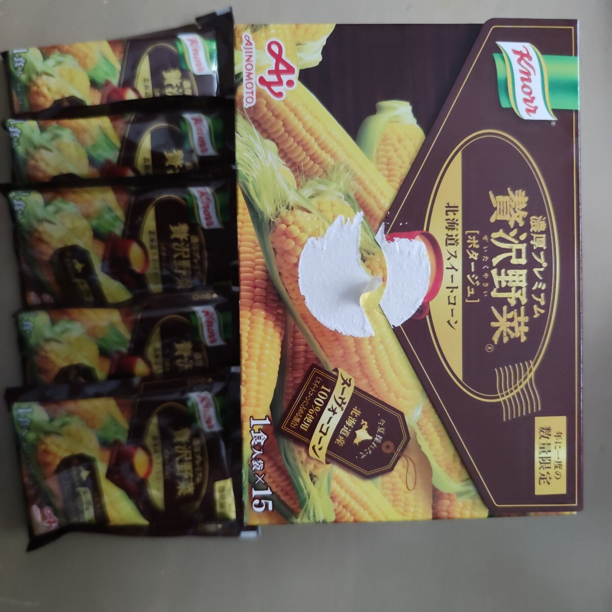 クノール 濃厚プレミアム 贅沢野菜 ポタージュ 北海道スイートコーン 5袋拍卖