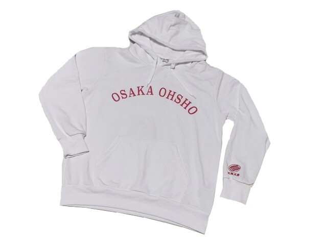 【新品】大阪王将 長袖 パーカー【L】白/ホワイト◆OSAKA OHSHO ラーメン 餃子 王将拍卖