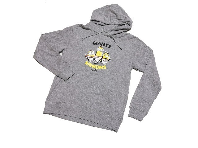 【新品】MINIONS GIANTS コラボパーカー 長袖【L】◆ミニオンズ ジャイアンツ パーカー 野球 読売 巨人 USJ拍卖