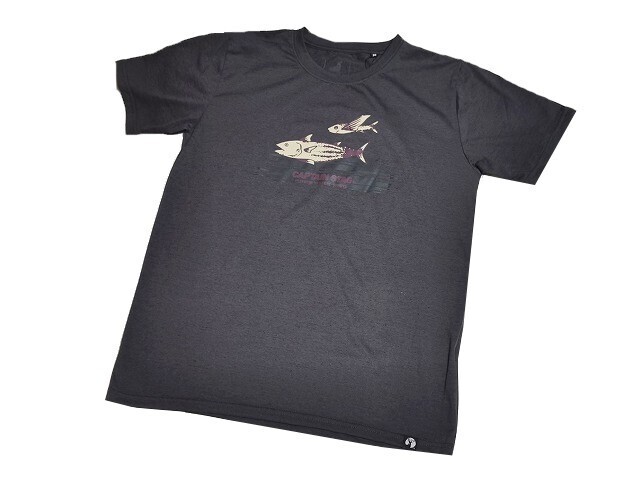 【新品】CAPTAIN STAG Tシャツ 半袖【M】濃グレー◆キャプテンスタッグ アウトドア キャンプ レジャー 釣り 山登り 兼用 男性 女性拍卖