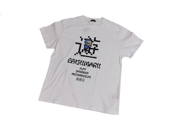 【新品】コナミ がんばれゴエモン 2 遊 EBISUMARU Tシャツ 半袖【M】白/ホワイト◆KONAMI WEGO ファミコン ゲーム WEGO拍卖