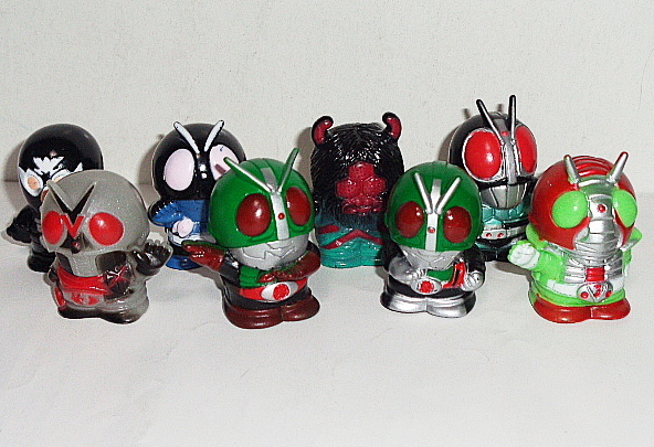 仮面ライダー★指人形 8種 BLACK RⅩ Ⅹライダー拍卖