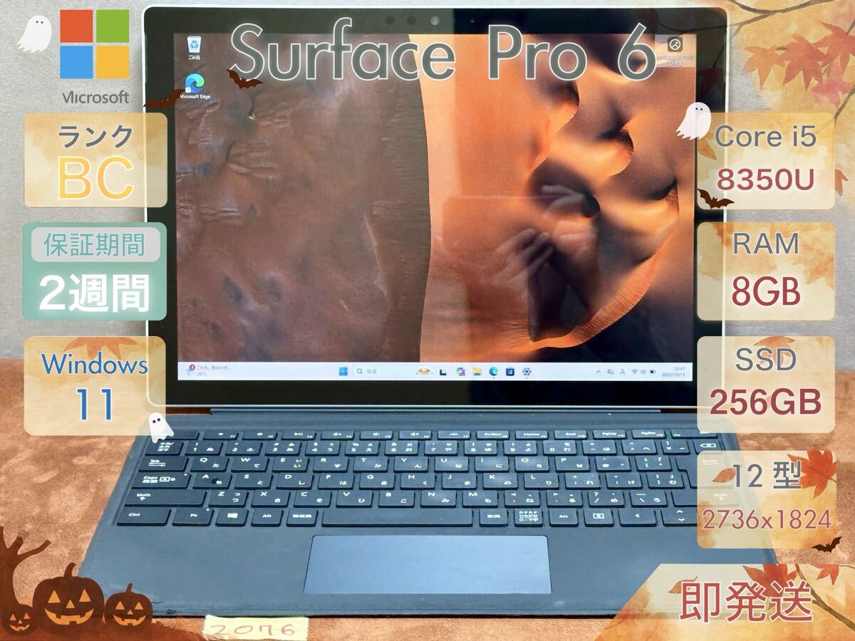 Microsoft Surface Pro 6 i5-8350U 8GB 256GB 12.5インチ Office付 |2076|拍卖