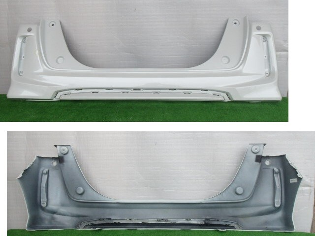 N BOX JF3 前期・カスタム用 リアバンパー ソナー穴2ヶ・泥除け穴有 NH883P No.915259【品番71501-TTA-J10ZJ】拍卖