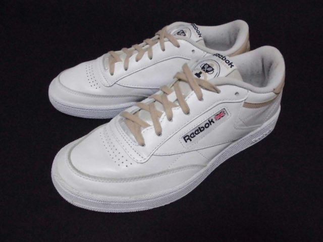 即決早勝!!推奨Reebokコンフォートシューズ 27㎝ワイド設計 【絶対定番】リーボックCLASSICマルチスニーカー白×木蘭色★テニスシューズ拍卖