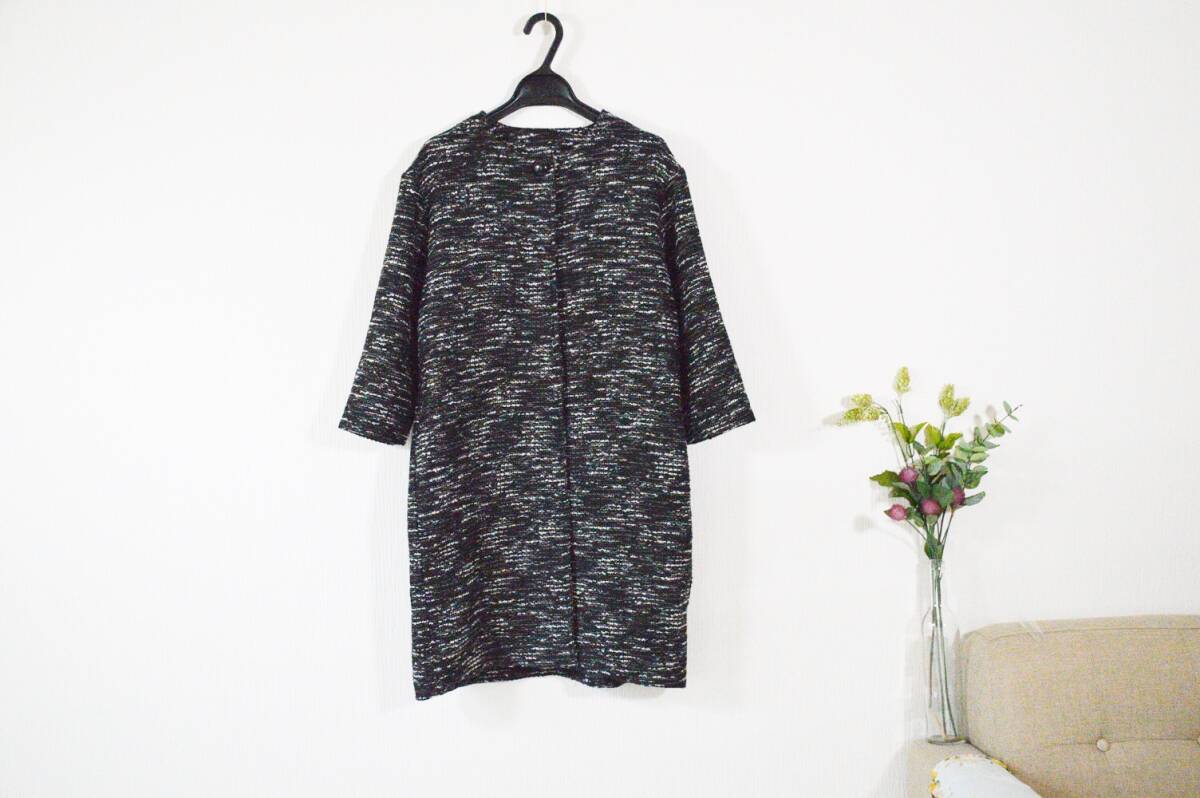 総裏シンプルなノーカラー大人可愛いウコート♪拍卖