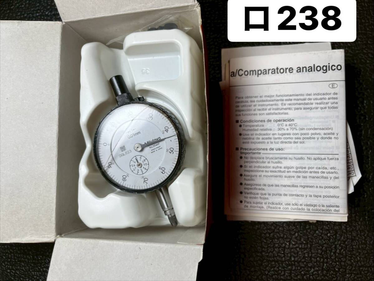 ミツトヨ Mitutoyo 三豊 NO,2046F 標準形ダイヤルゲージ DIAL TEST INDICATOR 検査 計測 測定 gauge(ロ238)拍卖