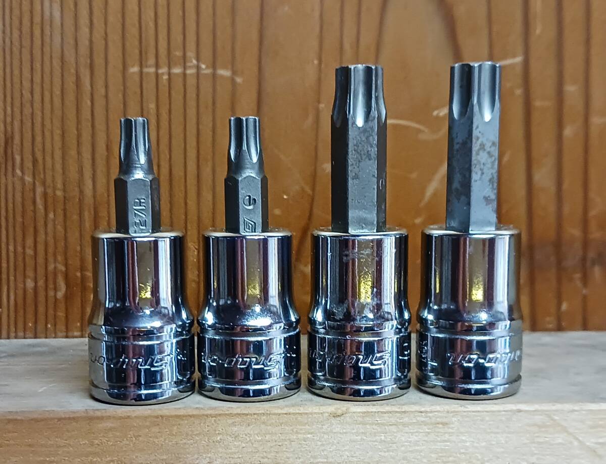 SNAP-ON 3/8sq・トルクスいじり防止用ソケットSET(4ピース)拍卖