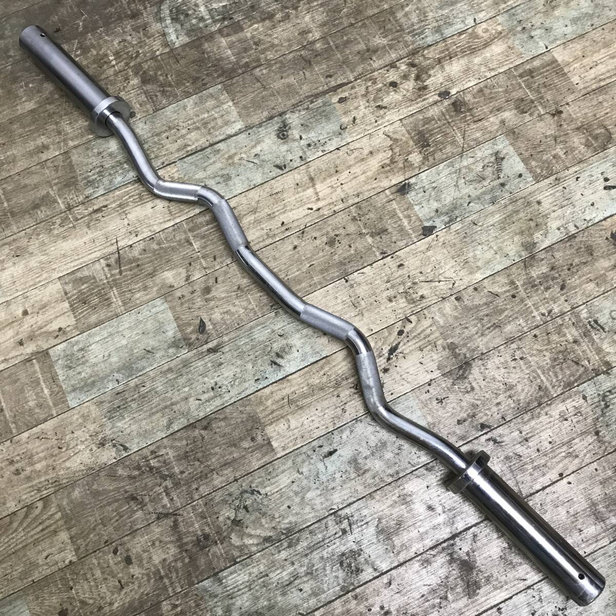 FNY32/97 IVANKO イヴァンコ オリンピックアームカールバー EZバー Wバー OBZ-20 120cm 穴径50mm 筋トレ トレーニング①拍卖