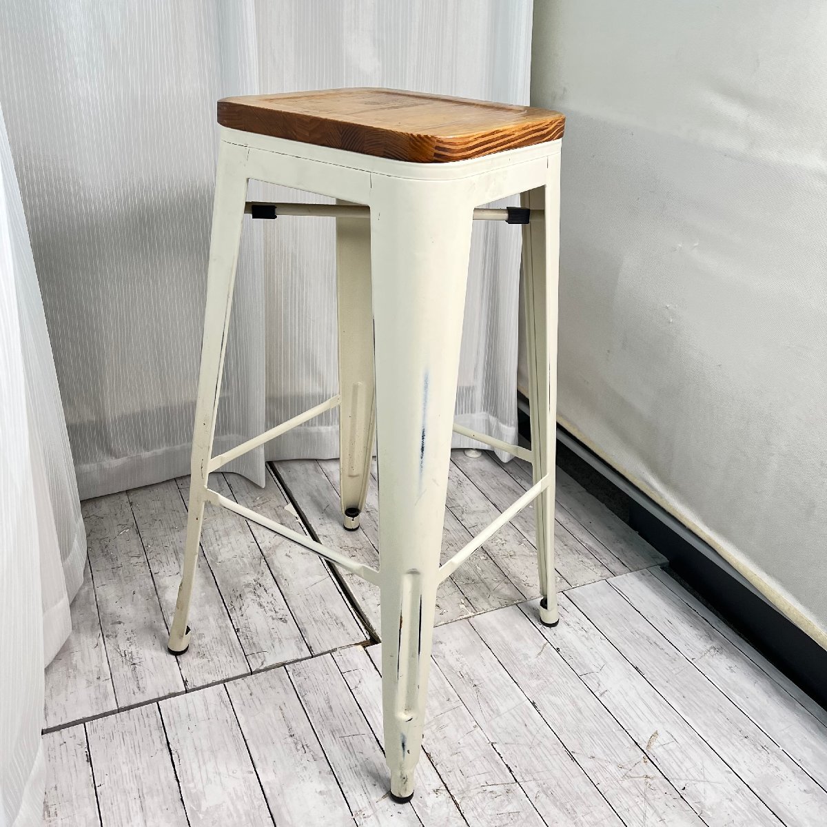 √OG√ 【ランダム出品】 カウンターチェア W435×D435×H770 欧風 アメリカン 洋風 ハイチェア 中古品 店舗イス 家財便Bランク √Z-240229拍卖