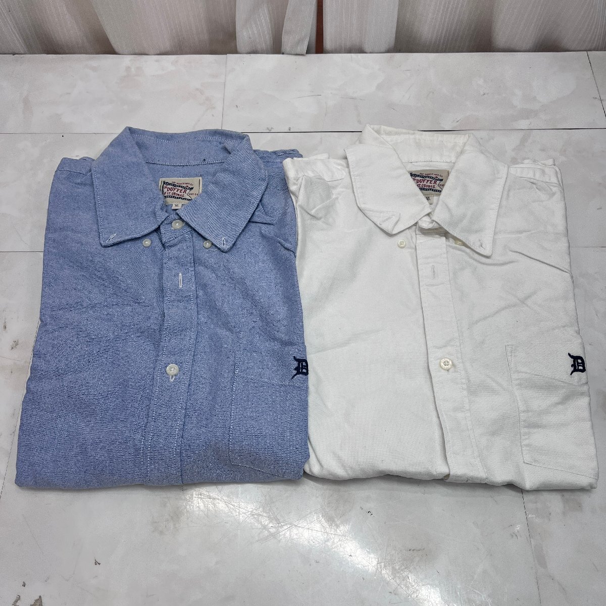 ∞M∞ The DUFFER of ST.GEORGE 長袖シャツ 2着セット XLサイズ ∞N-251004拍卖