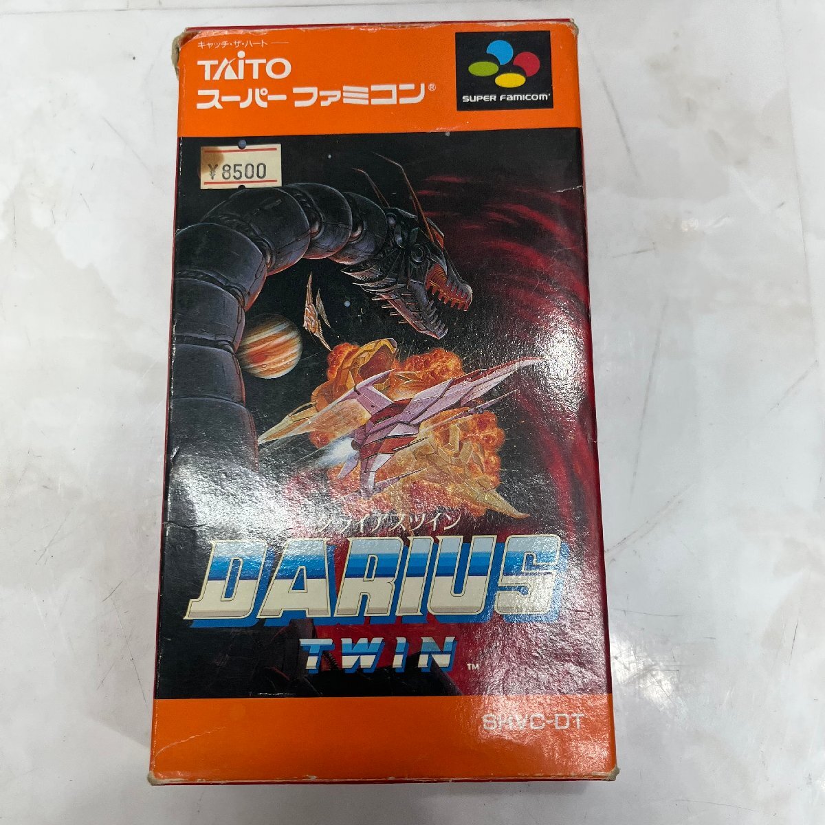 =M=【箱付き】ダライアスツイン スーパーファミコンソフト TAITO レトロ DRAIUS TWIN =B-251040拍卖
