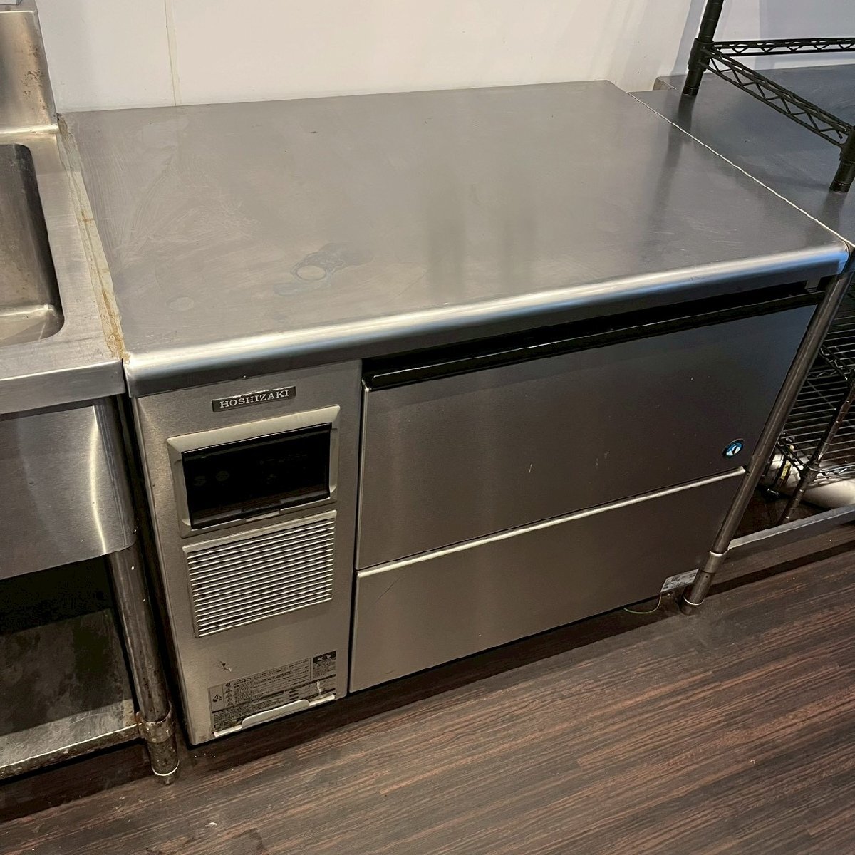 %OG% ホシザキ チップアイスメーカー CM-100K-50 全自動製氷機 業務用 厨房機器 W900×D600×H800 100V 2016年製 %T-251012拍卖