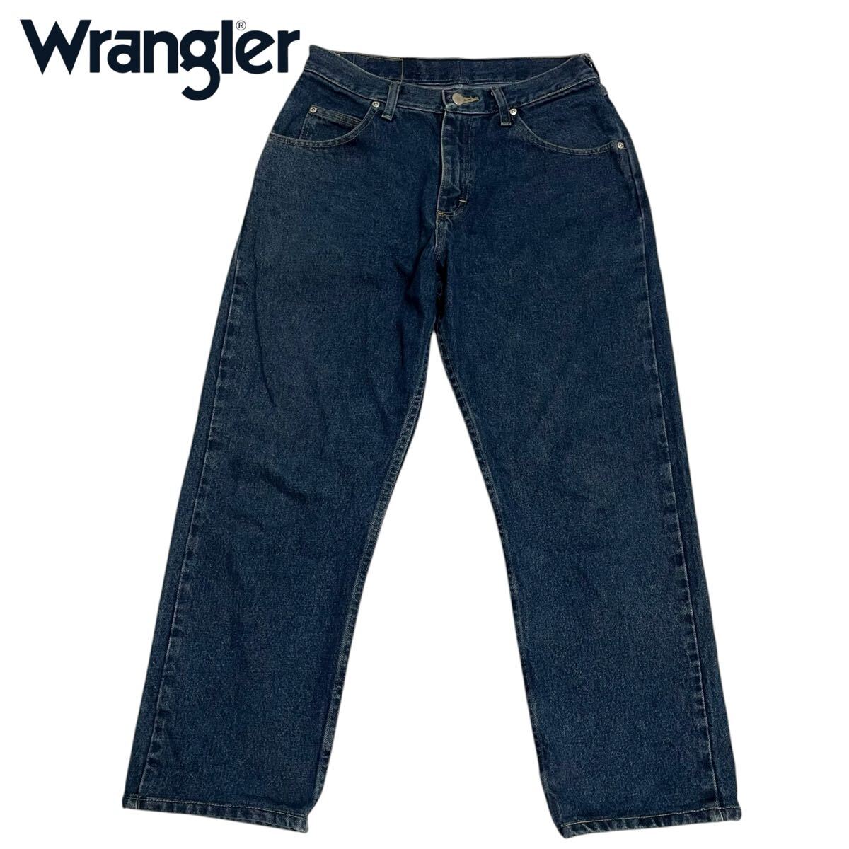 【メキシコ製】Wrangler / ラングラー メンズ ストレートデニムパンツ ジーンズ インディゴ W32 O-2628拍卖