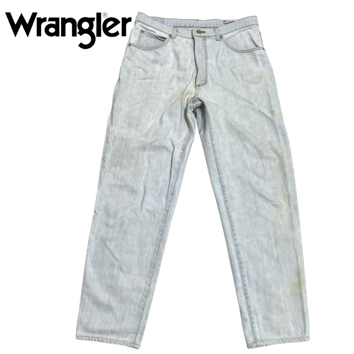 Wrangler /ラングラー メンズ テーパード デニムパンツ ジーンズ ライトブルー 人気W35サイズ 日本製 O-2679拍卖
