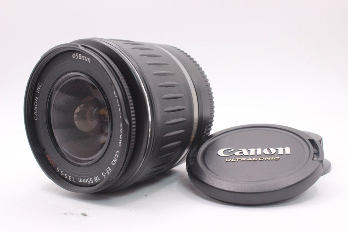 ★良品★キャノン CANON EF-S 18-55mm F3.5-5.6 USM 《キャップ 付き》 #4123929 RO2969拍卖