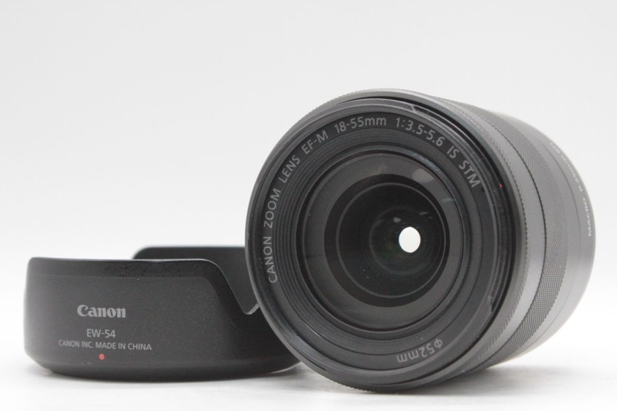 ★美品★キャノン CANON EF-M 18-55mm F3.5-5.6 IS STM 《フード 付き》 #8144107 RO3033拍卖