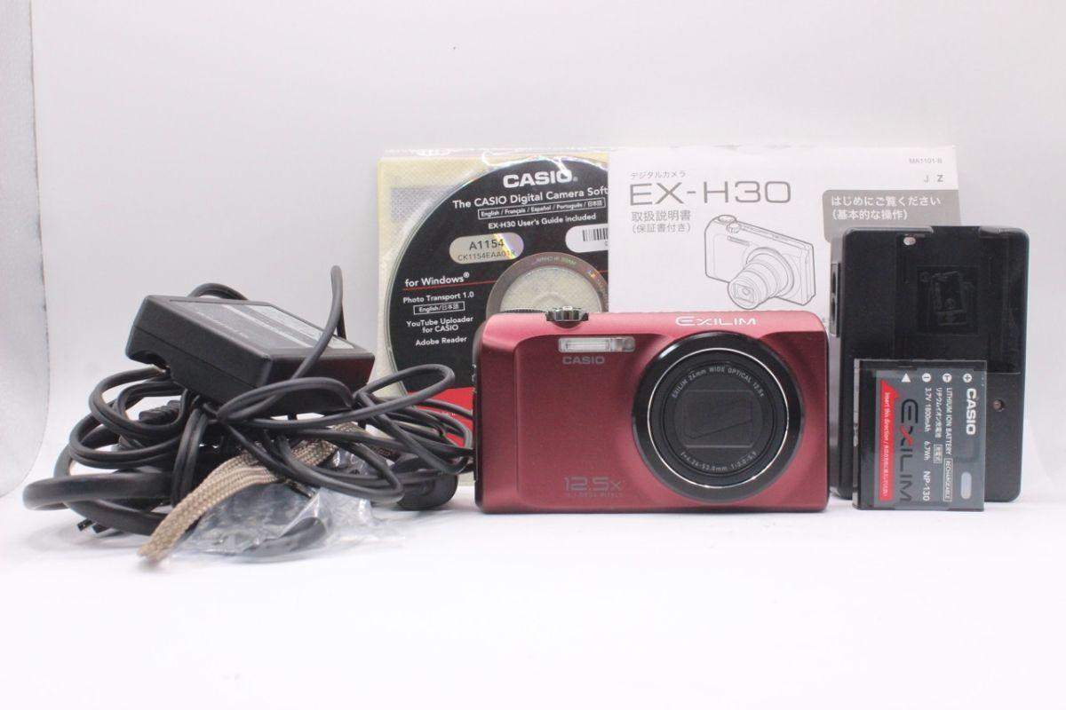 ★良品★カシオ CASIO EX-H30 レッド #0511019 RO3133拍卖