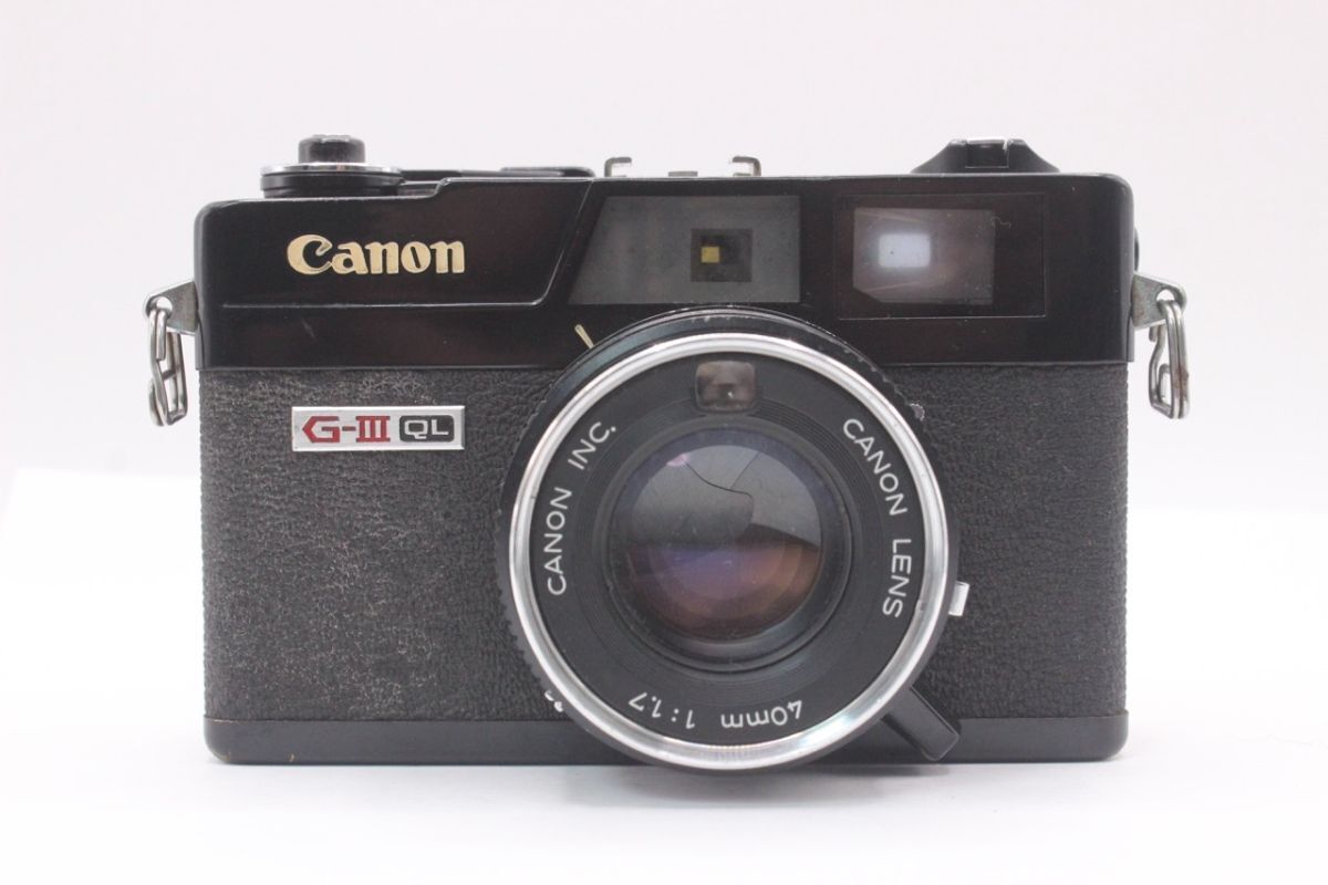 ★希少品★キャノン CANON Canonet QL17 G-III ブラック #63281019 RO3128拍卖