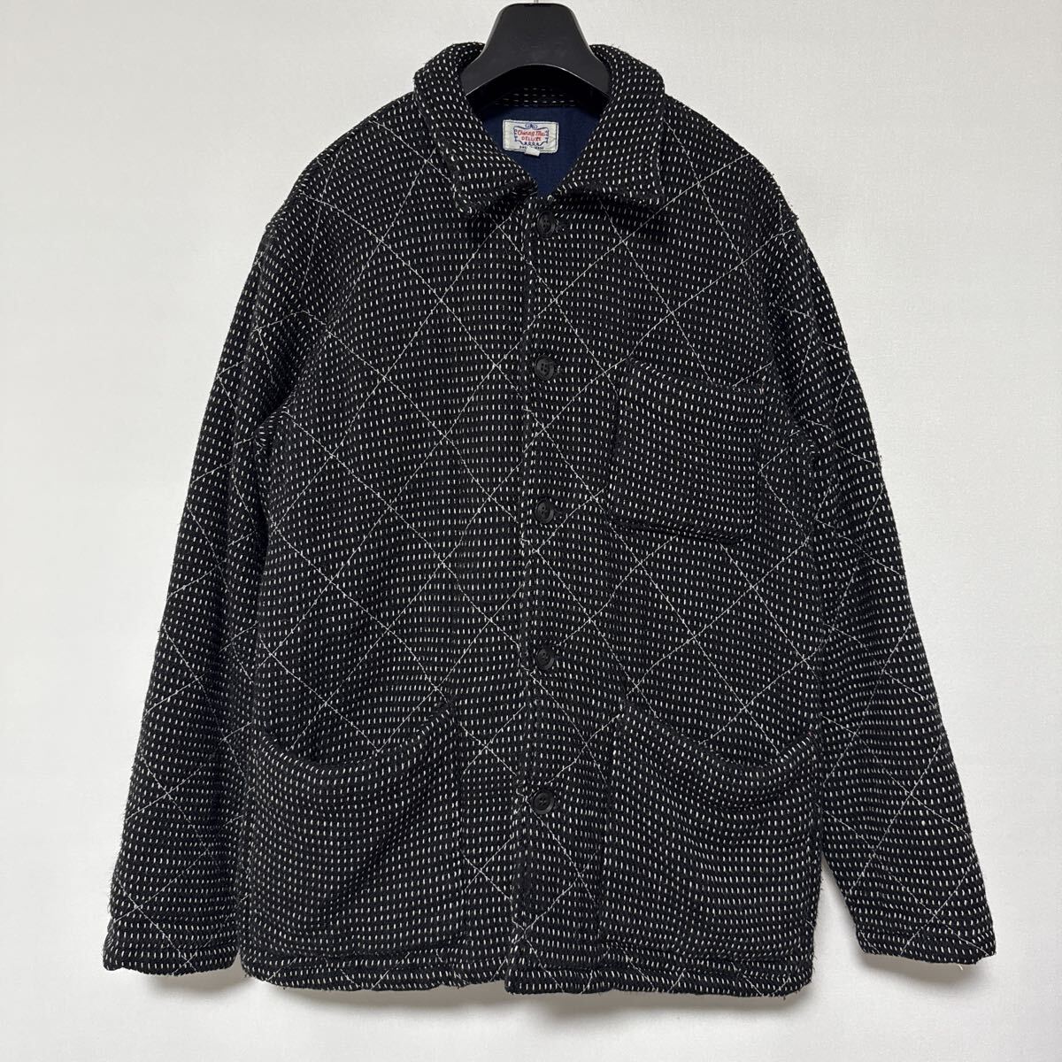美品 gaijin made 刺し子 中綿 入り カバーオール ジャケット 2 ガイジン メイド インディゴ indigo SASHIKO JACKET HRM ハリ ラン拍卖