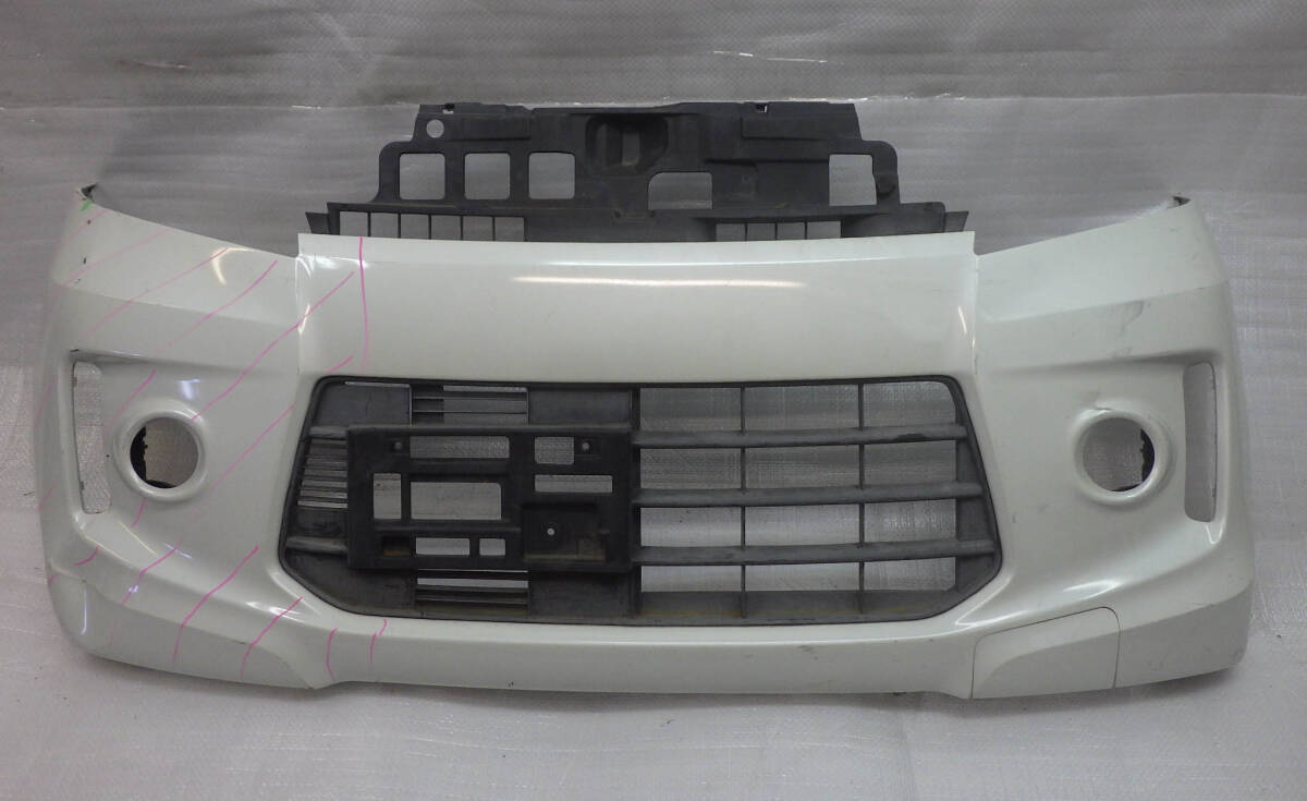 MK32S スペーシアカスタム 純正フロントバンパー 71711-81M5 ロアグリル拍卖