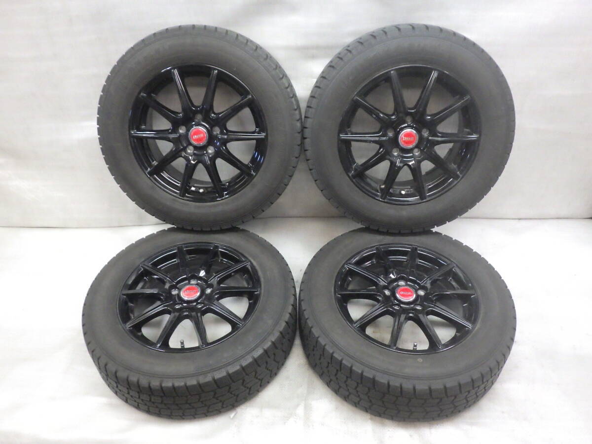 DOS 16インチアルミホイール4本 6.5J +53 5H 114.3 スタッドレスタイヤ 215/60 R16拍卖