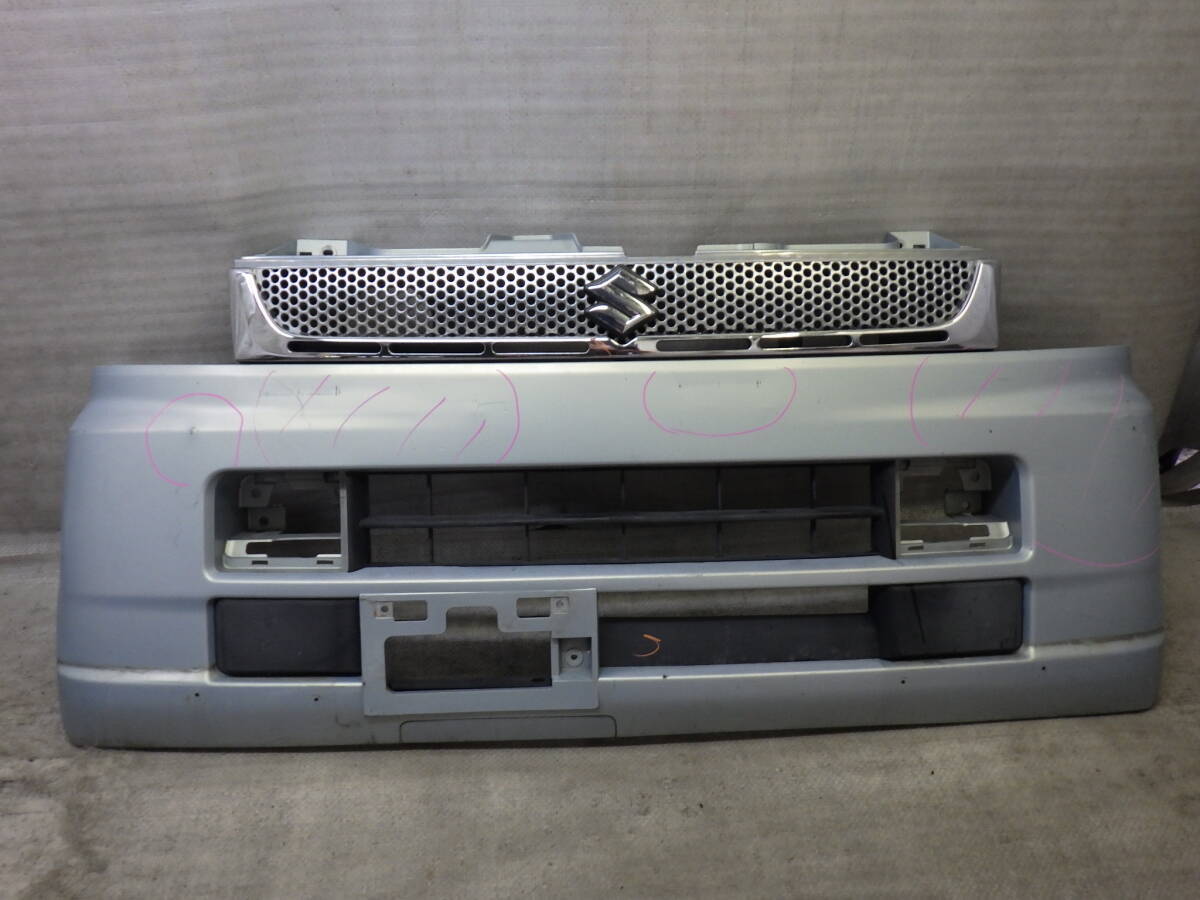 DA64W前期エブリイワゴン PZターボ 純正フロントバンパー 71711-68H5 エブリー ロア グリル拍卖