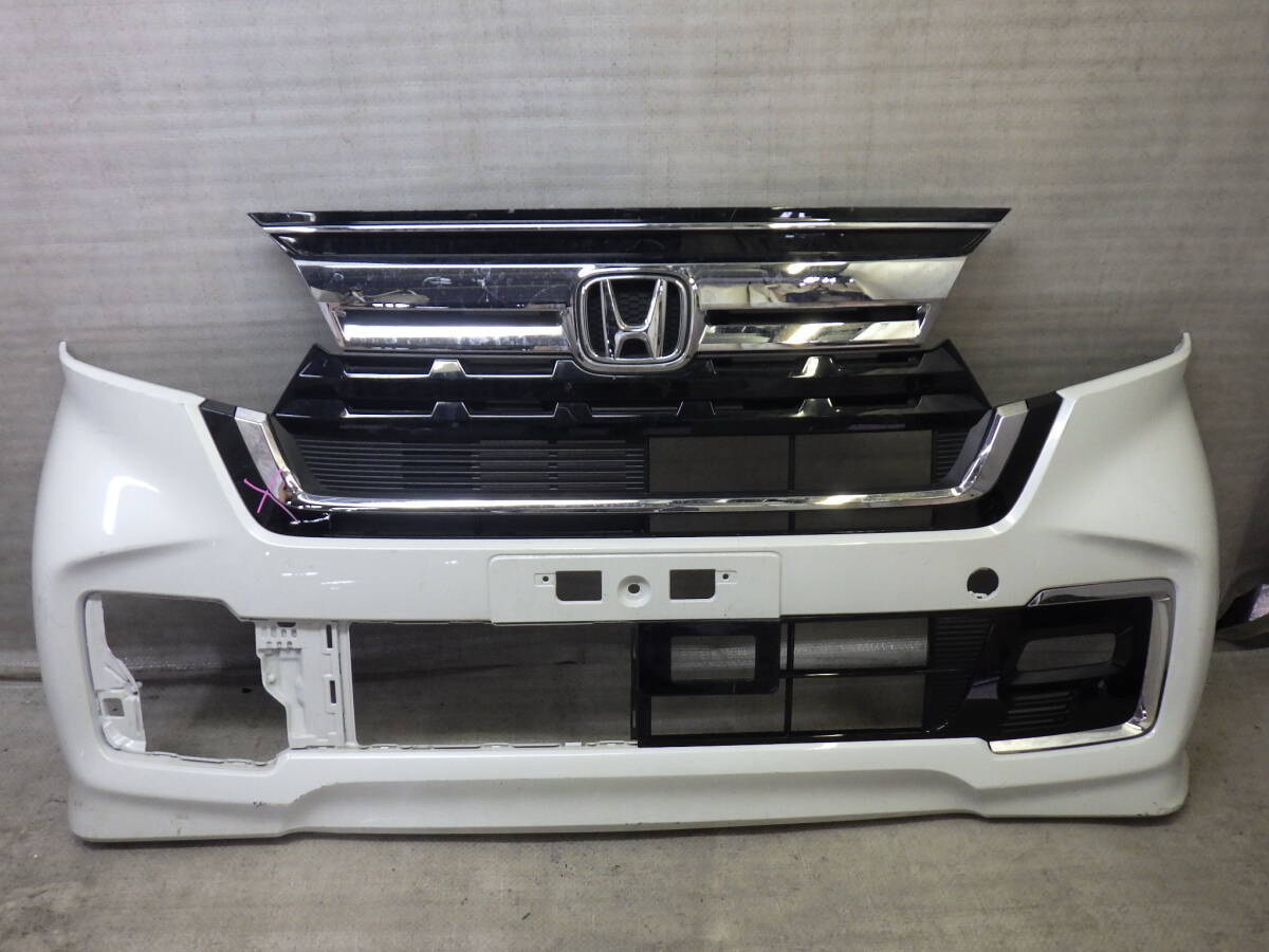 JF3 JF4 後期 N BOX カスタム純正フロントバンパー 71101-TTA-J200 エヌ ボックス おまけグリル ロア拍卖