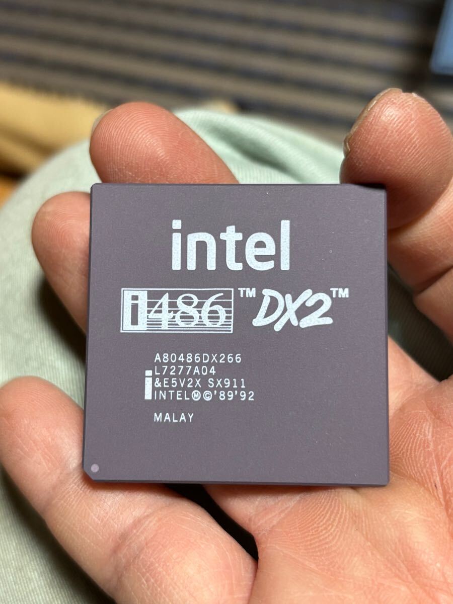 。Intel DX2 i486DX2 インテル マイクロプロセッサ A80486DX2-66 SX911。新品。未使用拍卖