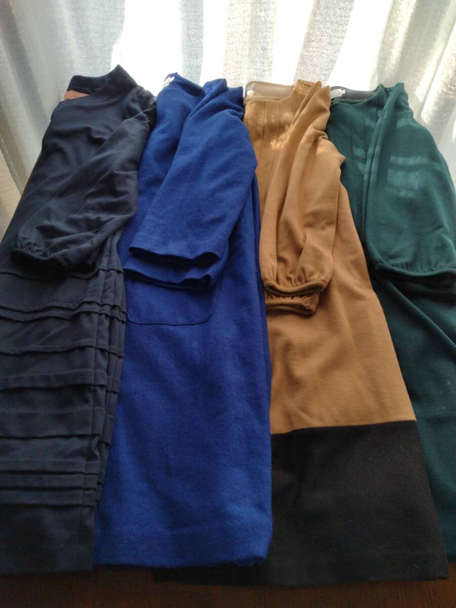 ワンピース 36(S)サイズ 4着まとめ売り クチュールブローチ3点 SunaUna1点拍卖